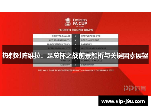 热刺对阵维拉：足总杯之战前景解析与关键因素展望
