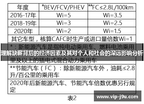 理解缺薪背后的经济因素及其对个人和社会的深远影响分析